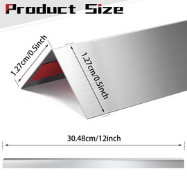 Therwen 4 Sets of 16 Pieces，per Set 0.5 x 0.5 x 48 Inch Stainless Steel Corner Guards Corner Protector Metal Wall Corner Guard Wall Protection
