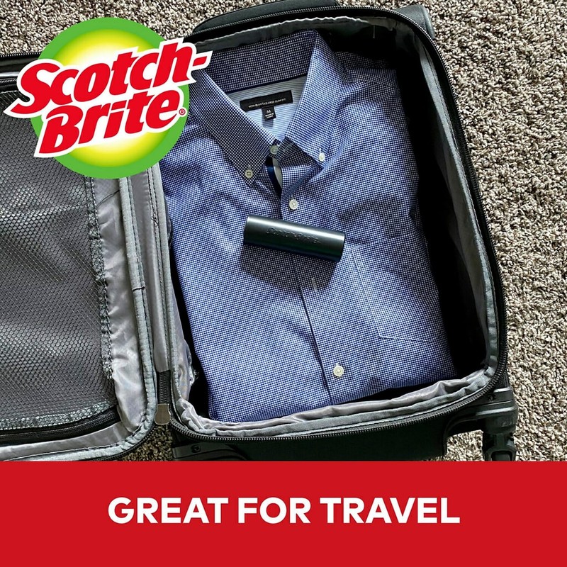 Scotch-Brite Mini Travel Lint Roller, Works Great On Pet Hair,