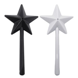 2 Pieces Single Hole Spice Bottles, Star Shaped Spice Sticks, Plastic Spice Bottles, Essential Seasoning Tools for Kitchen, Creative Wands for Salt, Pepper and Other Spice Bottles