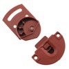 HJGarden 2Pairs Old-Fashioned Wardrobe Sliding Door Roller Gear Track Panel