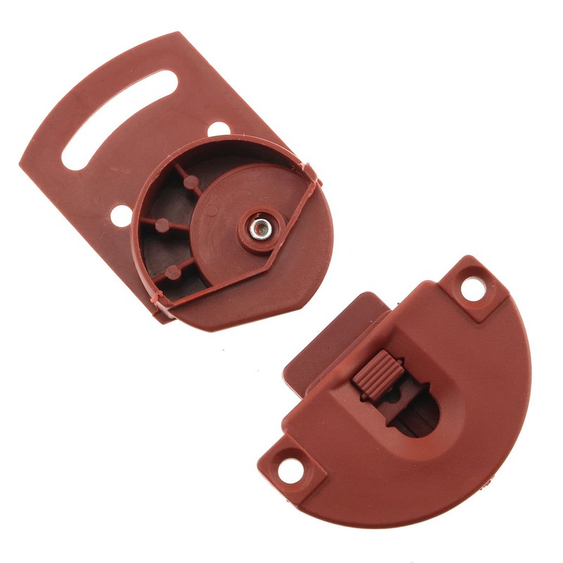 HJGarden 2Pairs Old-Fashioned Wardrobe Sliding Door Roller Gear Track Panel