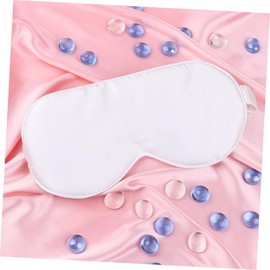 Healeved 2pcs Silk Sleeping Eye Mask Breathable Blindfold for Comfortable Sleep for Travel and Home Use Natural Silk Material Fit Design for Light Blocking White