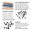 1500PCS Electronic Component Kit Resistors Transistors Ceramic Electrolytic Capacitors LED