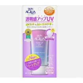 Rohto Skin Aqua Tone Up UV Essence Lavender SPF50+ PA++++ 80g