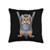 Funny Bengal Kitten In A Baby Carrier. Cat Lover Throw