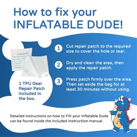 INFLATABLE DUDES Dinosaur -Kids Punching Bag | Already Filled with Sand| Bop Bag | Inflatable Punching Toy | Punching Bag for Kids | Bounce-Back Action! | Indoor Outdoor - Party Games - Color: Blue Triceratops | Pre-filled with Sand