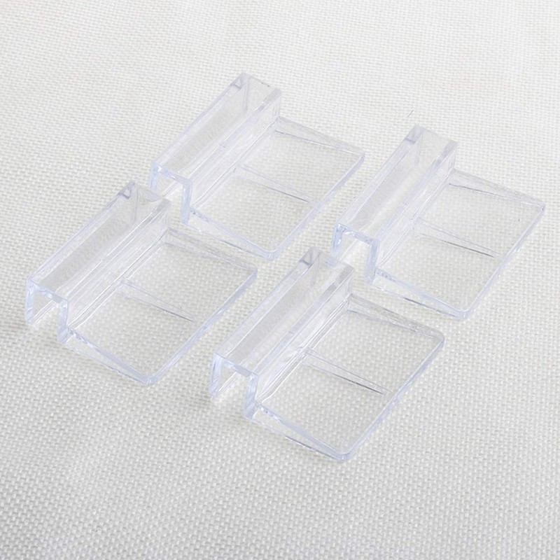 lasenersm 6 Pieces 8mm Acrylic Aquarium Cover Clip Aquarium Fish
