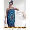 EENSYWEENSY Women's Spa Bath Towel Wrap Set with Hair Turban,
