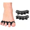 Zehenspreizer aus Silikon, 3 Paar / 6 Stück, Zehentrenner für Damen