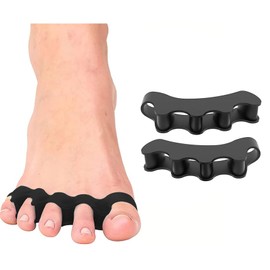 Zehenspreizer aus Silikon, 3 Paar / 6 Stück, Zehentrenner für Damen