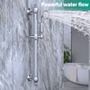 Brass Shower Slide Bar with Handheld Shower Head, Adjustable Height