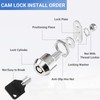 Cam Lock RV Storage Locks Keyed Alike, 5/8" Fits on