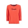 s'questo Soquesto Seaside Collection Lightweight Sweat 3/4 Length, Sweet Red,