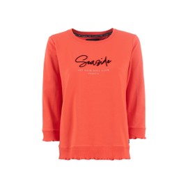 s'questo Soquesto Seaside Collection Lightweight Sweat 3/4 Length, Sweet Red, 36