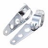 TDR Universal Chrome Fork Mount Headlight Brackets for Motorcycle Bike