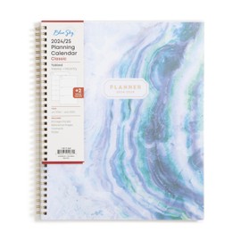 Blue Sky 2024-2025 Academic Year Weekly and Monthly Planner, Organize Schedule, For High School Students, Gemma, 8.5" x 11"