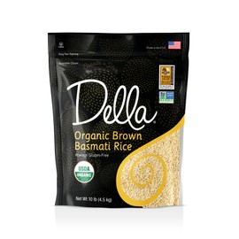 Della Rice Organic Basmati Brown Rice 10lb Bag