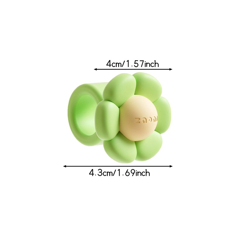 5 Pieces Flower Door Handle Covers | Silicone Anti-Collision and