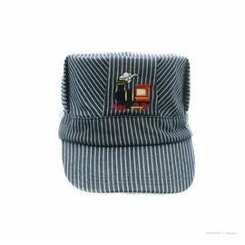 Young Boys Choo Choo Train Embroidered Steam Engine Train Engineer Hat with with I ❤️ Trains