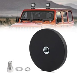 Chelhead Magnetic Base LED Light Bar 88mm Mounting Brackets Windshield Powerful Mount Bracket Sucker Holder Roof Off Road Holder for Pods Light Straight Curved Quad Row LED Lamps