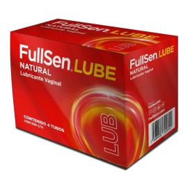 Fullsen Lube Natural, Lubricante Intimo 4 Piezas De 55g C/u Sabor Sin sabor