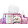 NANYEZH Acrylic Diaper Caddy, Baby Wipes Organizer for Changing Table,
