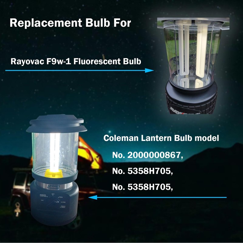 9 Watt 2G7 Base Fluorescent Light Bulb,Replacement for Satco S8365,