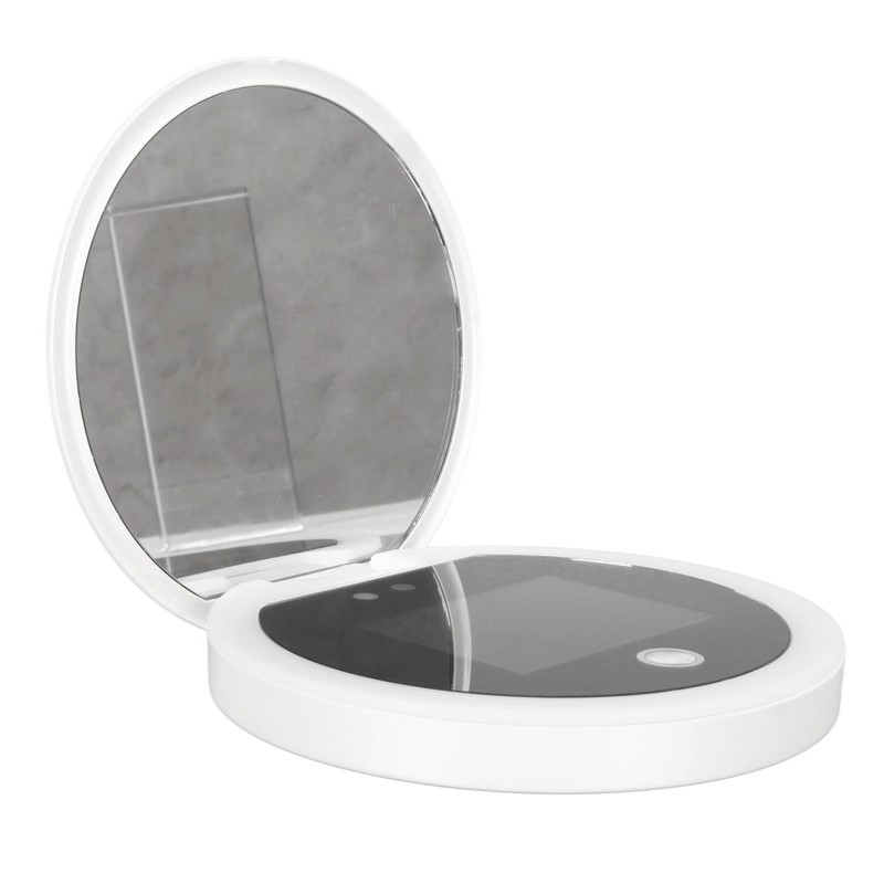 UV Mirror Sunscreen Testing Camera with Light 2X Magnification Travel
