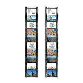 trendfinding Photo Pockets 13 x 18 for 10 Photos Landscape Film Strips Decorative Photo Pictures Card Holder Photo Wall Photo Holder Card Holder Pack of 2