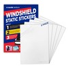 Windshield Sticker Applicator 5 Pack 5"x7" Static Cling for Stickers