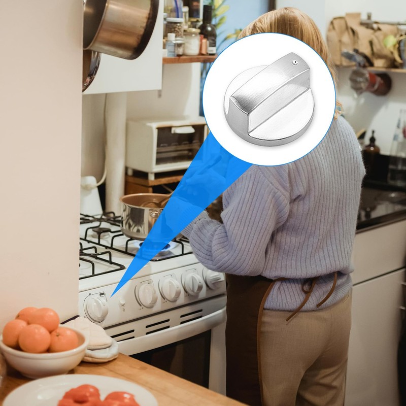 Rumyve 4pcs Gas Stove Control Knob - Cooker Replacement Switch