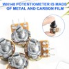 10 Sets 500K Ohm Potentiometer, WH148 Single Joint Potentiometer with