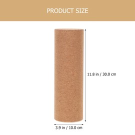 Yoga Blocks Cork Roller Fitness Yoga Roller Exercise Physical Exercise Deep Tissue Muscle Massage Portable Yoga Cylinder Back Bend Training for Legs Back Muscles