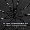 NINEMAX Compact Travel Umbrella Windproof Strong Folding,Small Automatic Umbrellas Double