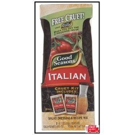 Good Seasons Italian Dressing Mix, 2 Packages with Cruet, 1.4 Oz. Net