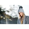 ELIMELI® Winter Hat Women's Hat with Fur Bobble Fleece Lining