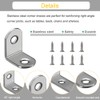 30Pcs L Bracket Right Angle Corner Braces, Stainless Steel 20x20mm