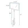 Exhivit Pinza Acrilico C/ Protector Y Extensión Porta Grafico 5