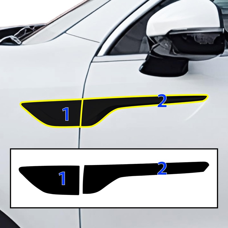 BOGAR TECH DESIGNS Side Badge Chrome Delete Overlay Film Compatible