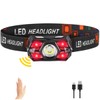 1Pack Headlamp Rechargeable, Head Lamps LED Rechargeable, LED Headlight with