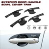 Xotic Tech Set(4Pcs) Carbon Fiber Texture Exterior Door Handle Bowl