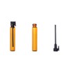 Enslz 100Pieces Amber Glass Mini Small Empty Perfume Sample Bottles