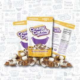 Andersen's Crazy Candy Freeze Dried Candy - Freeze Dried S'more Crunchers, 2.5 Ounces