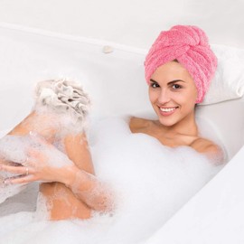 elysee star Turban Hair Towels, 12049 (Light Pink)