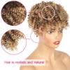 Matthia Curly Hair Toppers Hair Pieces with Bangs for Black
