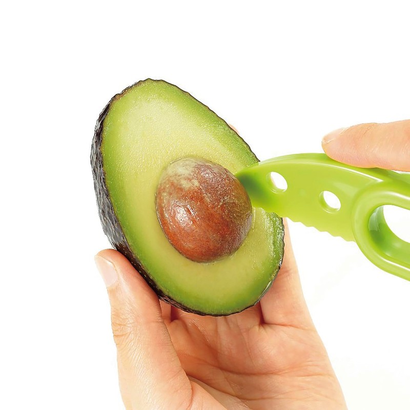 Kai KAI KITCHEN DH8190 Avocado Cutter, Seeder, Peeler with Cap,