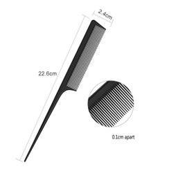 JeoPoom Precision Comb Needle Handle Comb Hair Comb [Pack of 3], Professional Hairdressing Comb, Hair Comb, Shatterproof, Antistatic for Hair & Beard for Men and Women with Different Types of Hair