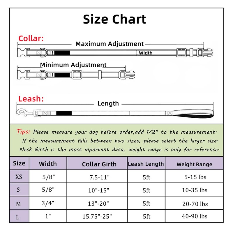 Olahibi Dog Collar and Leash Set, Cute Cherry Pattern, Polyester