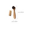 COLLBATH Scalp Brush Set of 4 Wood Pig Bristles Hand