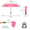 Ergonauts Windproof Double Canopy Pocket Umbrella with Teflon Coating, Ergonomic